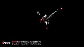 TB442 Red Swimming Stars (60mm) - Single Shot - '76 Pro Line 2024 Production