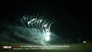 SE227B 13s FanSweep White Star Comet w/ White Mine (25mm) - '76 Pro Line - 2024 Production