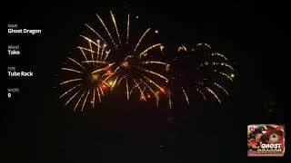 TB105 Ghost Dragon - 9 shot Ghost Ring Tube Rack - Tako Pyrotechnics