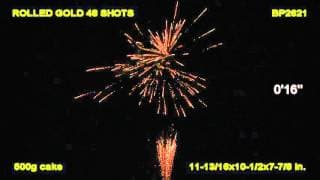 Rolled Gold Fireworks - 48 Shot