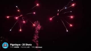 GM208 Pigstique (25 shots) 500 Gram - Sky Bacon Fireworks