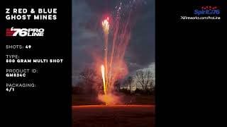 GM524C 49s Z Colorful World of R&B Ghost Mines - 500 Gram Multi Shot Firework - '76 Pro Line