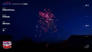 MS286 Medal Of Honor - 16 shot Firehawk 200g Cake