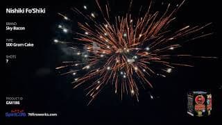 GM186 Nishiki Fo'Shiki - 7 shot 500 Gram - Sky Bacon Fireworks