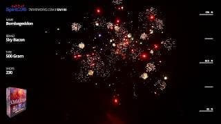 GM166 Bombageddon - 230 shot Sky Bacon 500g Cake