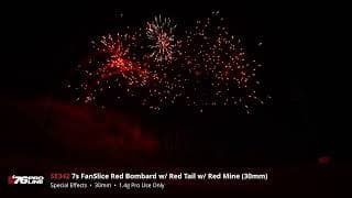 SE342 7s FanSlice Red Bombard w/ Red Tail w/ Red mine (30mm) - '76 Pro Line - 2024 Production