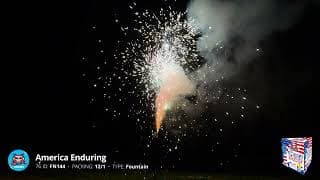 FN144 America Enduring - 2 Minute Fountain - Sky Bacon Fireworks 2024 Production