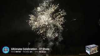 MX165 Ultimate Celebration (37 shots) 350 Gram Multi-Shot - Sky Bacon Fireworks 2024