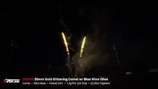 CM272i 50mm Gold Glittering Comet w/ Blue Mine iShot 2024