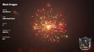 GM141 Black Dragon - 500G Multi Shot - Sky Bacon Fireworks