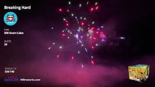 GM140 Breaking Hard - 24 shot 500 Gram Cake - Sky Bacon Fireworks