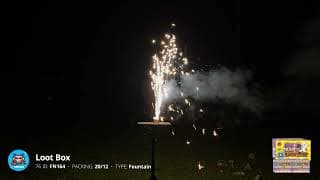 FN164 Loot Box - 12 Gerb Fountains in 1 Box - Sky Bacon Fireworks 2024 Production