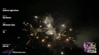 MS145 Galactic Light Show - 19 shot 500 Gram Cake - Sky Bacon Fireworks
