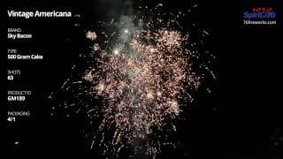 GM189 Vintage Americana - 63 shot 500 Gram - Sky Bacon Fireworks