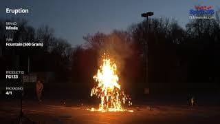 FG133 Eruption - Silent 500G Fountain - Winda Fireworks