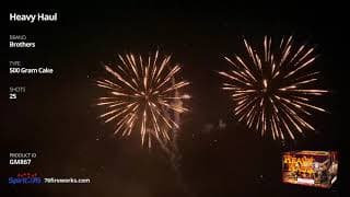 GM867 Heavy Haul - 26 shot 500-Gram Cake - Brothers Pyrotechnics