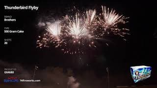 GM680 Thunderbird Flyby - 20 shot 500 Gram - Brothers Pyrotechnics