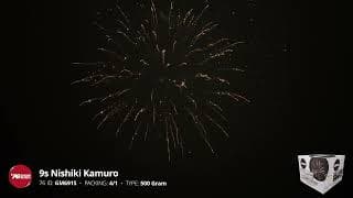 GM691S 9s Nishiki Kamuro - 500 Gram 9 shot Nishiki Firework - '76 Show Series 2024