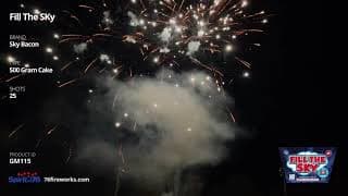 GM115 Fill The Sky - 25 shot 500 Gram - Sky Bacon Fireworks